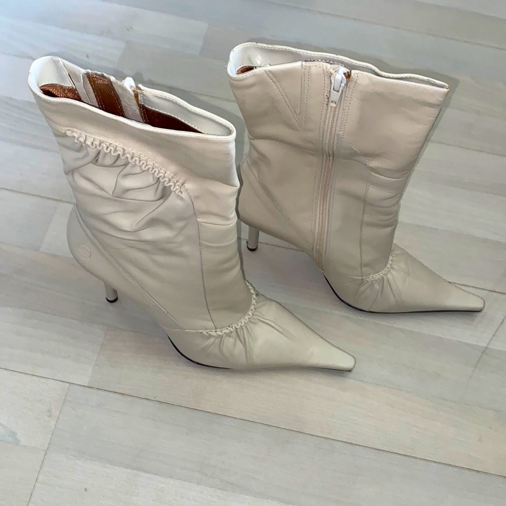 Bronx high heel boot with zipper